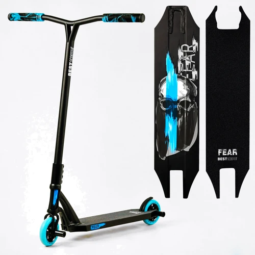 Самокат трюковий Best Scooter Fear Чорно-синій (112900) фото 9