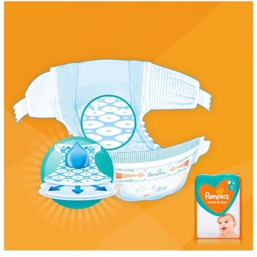 Підгузки Pampers Sleep & Play Maxi Розмір 4 (9-14 кг), 50 шт (8001090669056): Стать дитини Унисекс