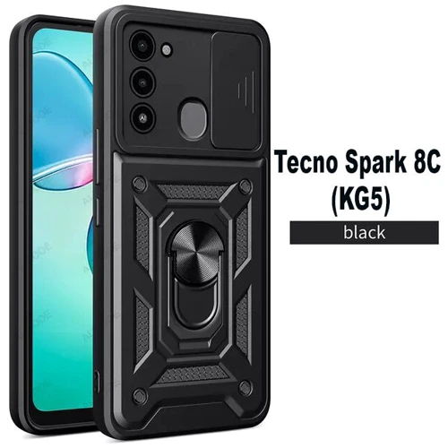 Чехол для телефонов BeCover Military Black for Tecno Spark 8C (KG5) (710005)