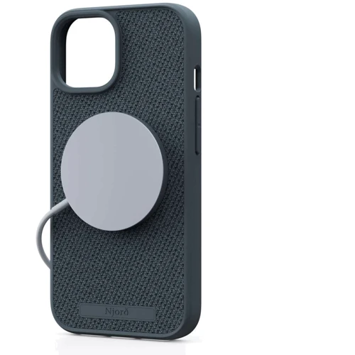 Чехол для iPhone Njord Fabric MagSafe Case Dark Grey (NA54FA09) for iPhone 15 Pro Max: Цвет серый