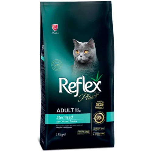 Cухой корм Reflex Plus Sterilised Adult Cat Food with Chicken для стерилизованных кошек с курицей 15 кг (RFX-406)