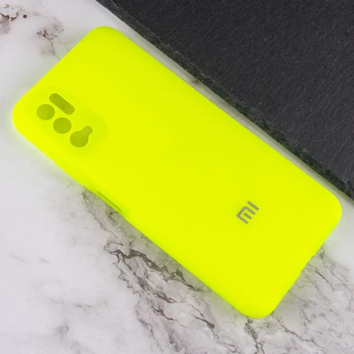 Чехол для телефонов Mobile Case Silicone Cover Shield Camera Neon Green for Xiaomi Redmi Note 10 5G / Poco M3 Pro / Poco M3 Pro 5G: Материал силикон
