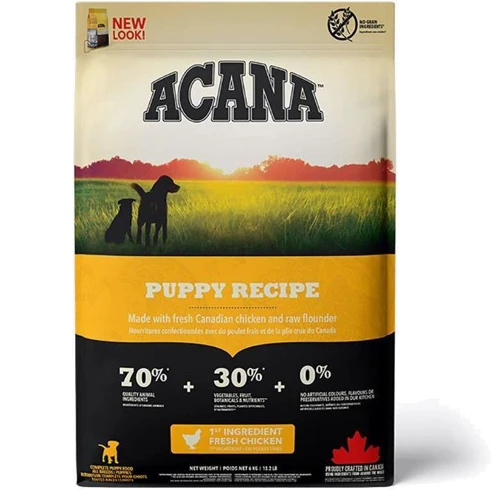 Сухой корм ACANA Puppy Recipe для щенков средних пород с мясом цыпленка 6 кг (a50060)