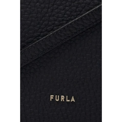 Жіноча сумка-мішок Furla Grace M Hobo чорна (BASMFGCQUB000O6000): Фактура матова, Зерниста