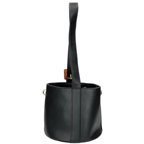 Женская сумка бакет-бэг Nobo черная (NBAG-H3070-C020): Фактура Матовая, Гладкая