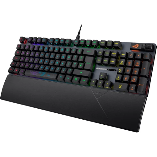 Клавіатура ASUS ROG Strix Scope II RX Red Black (90MP0350-BKMA00): інтерфейс підключення USB