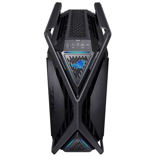Корпус ASUS ROG Hyperion GR701 BTF Edition Black (90DC00F0-B39020): Матеріал передній панелі алюминий