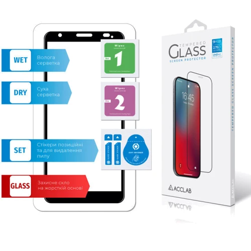 Аксесуар для смартфона ACCLAB Tempered Glass Full Glue Black for ZTE Blade A3 2020 фото 5