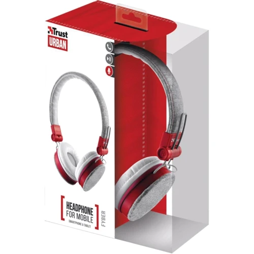 Наушники Trust Fyber On-Ear Mic Grey/Red (20073): Чувствительность (дБ) 102