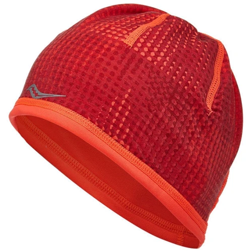 Шапка женская Saucony Omni Ponytail Skull Cap оранжевая (SA90514-VR) фото 8