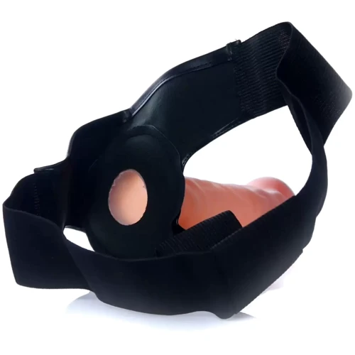 Фаллопротез с вибростимуляцией BOSS - Vibrating Hollow Strap-on Cyber Skin, BS6700069