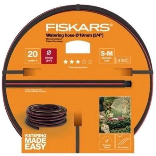 Шланг для полива Fiskars 19 мм (3/4"), 20 м Q3 1027109: Тип шланг садовый