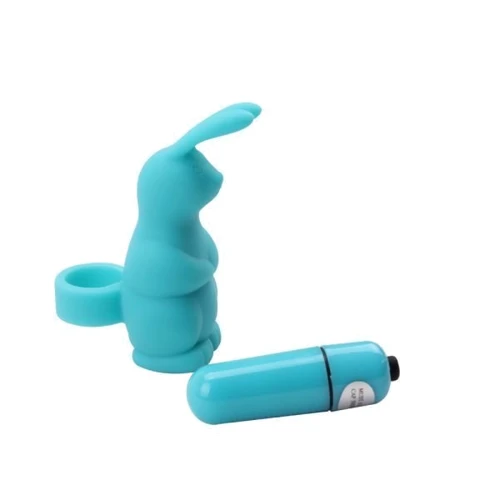 Вибромассажер на палец Chisa Sweeiie Rabbit, Blue