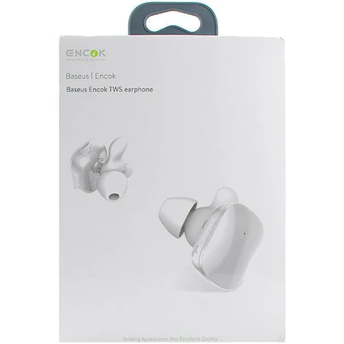 Наушники Baseus Encok W02 Truly Wireless headset White (NGW02-02): Тип конструкции вкладыши