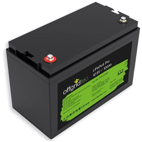 Аккумуляторная батарея Offgridtec LiFePO4 12.8V 100Ah BMS 1280Wh: Тип LiFePO4