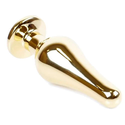 Анальная пробка с кристаллом BOSS of TOYS Boss Series - Jewellery Gold BUTT PLUG Purple, BS6400070