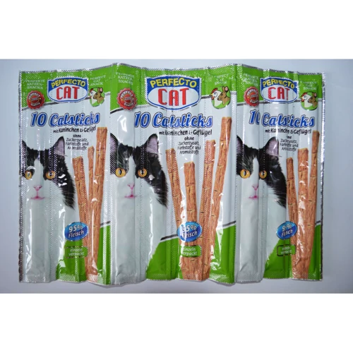 Палички жувальні для кішок Perfecto Kaninchen & Geflügel Кролик Птах 10х50 г
