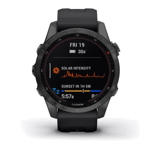 Смарт-часы Garmin Fenix 7S Sapphire Solar Carbon Grey DLC Titanium with Black Band (010-02539-25): Карты памяти нет
