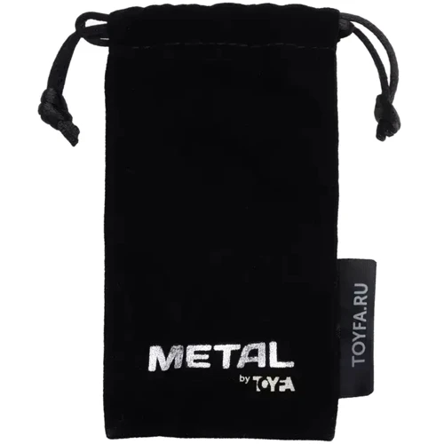 Металлическая анальная пробка с кристаллом Metal By Toyfa