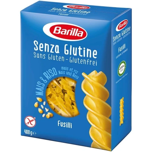 Макарони Barilla Fusilli (без глютену) 400 г (WT4134): Вага нетто 400 г