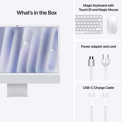 Компьютер Apple iMac M4 24" 512GB 10GPU Silver (MCR24UA/A) 2024 фото 8