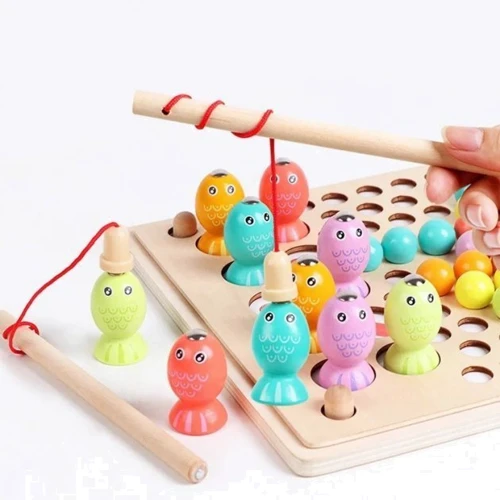 Деревянный развивающий набор Mic Pearl fishing (C60435)