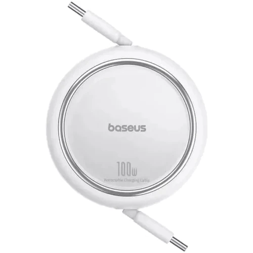 Кабель Baseus Cable USB-C to USB-C Free2Draw Mini Retractable Charging 100W 1m White (P10364500211-00): Длина 1 м