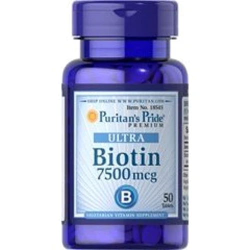 Puritan's Pride Biotin 7500 mcg 50 Tabs Биотин