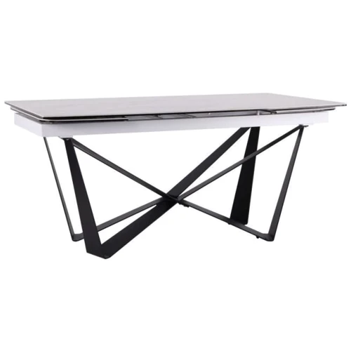 

Стол обеденный раскладной Amf Vincent black/сeramics Tatuario bianco (547219)