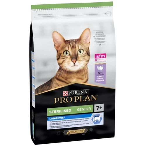Сухой корм Pro Plan Sterilised Senior 7+ для стерилизованных кошек с индейкой 10 кг (7613034989314) фото 13