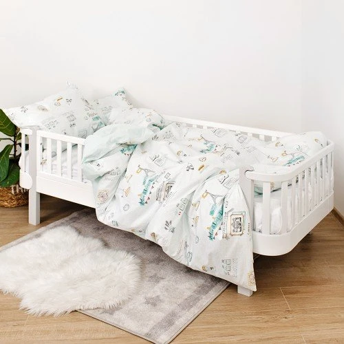 Постельный комплект 4 эл. Twins Paris полуторный 1155-TPP-014 мятный: Тип постельный комплект