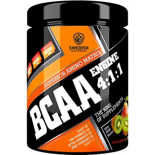 Аминокислота для спорта Swedish Supplements BCAA Engine 4:1:1 400 g /30 servings/ Kiwi Pear