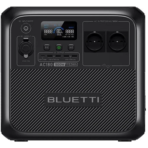 Комплект Bluetti AC180 1152Wh 1800W + battery module B300 3072Wh: Особенности модели Чистая синусоида, Дисплей