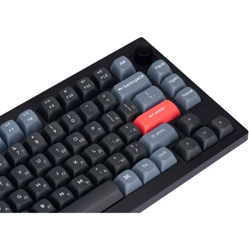Клавиатура Keychron V1 Max 84 Key RGB Hot-Swap Gateron Jupiter Red Knob Carbon Black (V1MD1_KEYCHRON) фото 8