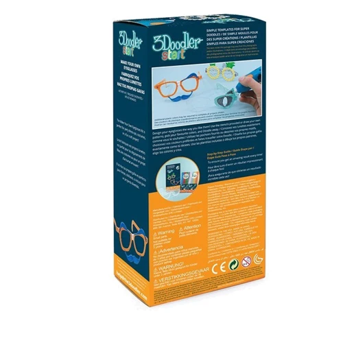 Набор аксессуаров для 3D-ручки 3Doodler Start – МОДНЫЕ ОЧКИ (48 стержней, 3 шаблона, 1 трафарет) фото 5