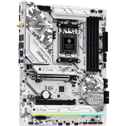 ASRock B650 STEEL LEGEND WIFI: Разъемы на плате USB Type-C, USB 3.2 Gen 1, USB 2.0, M.2, SATA 3.0