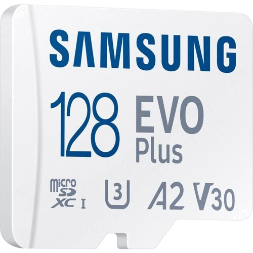 Карта пам'яті Samsung 128GB microSDXC Class 10 UHS-I U3 V10 A1 EVO Plus + adapter: Клас карти A1, V10, U3, UHS-I, Class 10