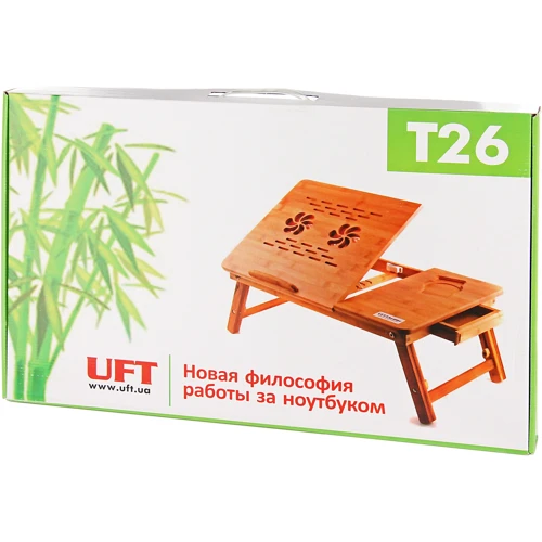 Подставка для ноутбука Бамбуковый столик для ноутбука UFT T26: Тип охлаждения активное