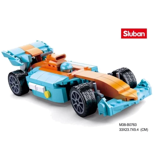 Конструктор SLUBAN M38-B0763 гонка, машина, фігурка, 221дет, 29-24-5,5см: Виробник Sluban
