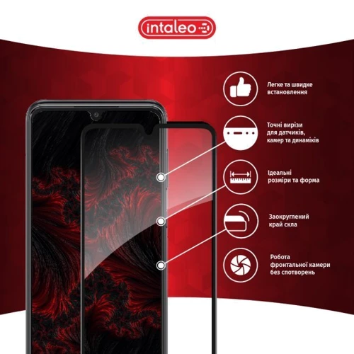Аксессуар для смартфона Intaleo Tempered Glass Full Glue Black for Samsung A336 Galaxy A33 5G: Тип защитное стекло
