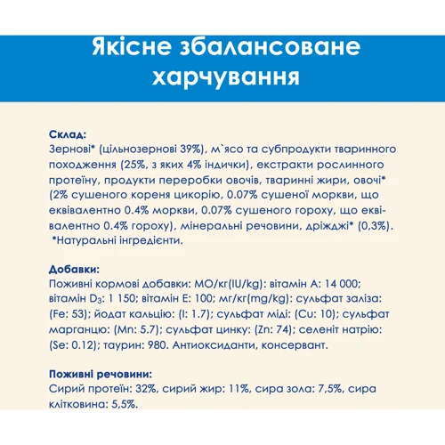 Сухой корм Purina Cat Chow Feline для взрослых кошек с индейкой 15 кг (7613034153746) фото 8
