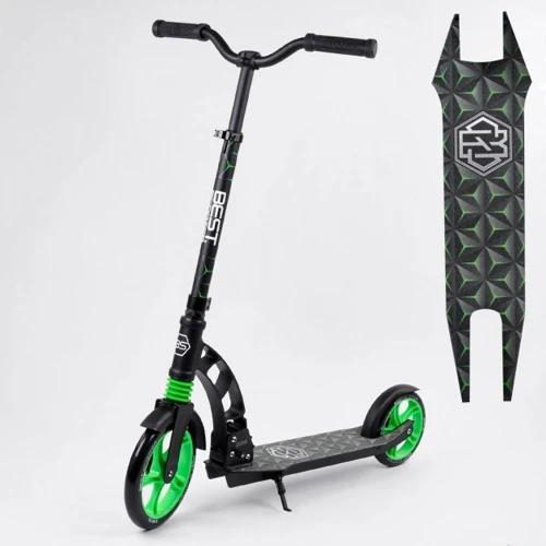Самокат алюминиевый Best Scooter зеленый (62798)