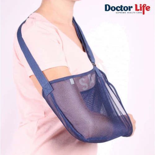 Бандаж для підтримки руки Doctor Life розмір XL синій (AS-02): Ступінь фіксації Еластична
