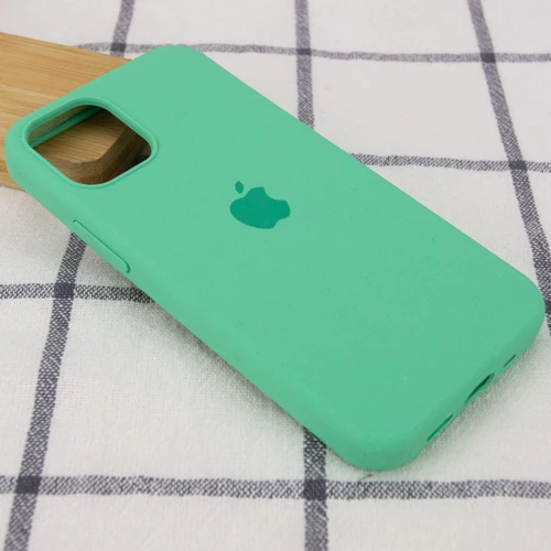 Чехол для iPhone Mobile Case Silicone Case Full Protective Green/Spearmint for iPhone 14 Pro Max: Цвет зеленый