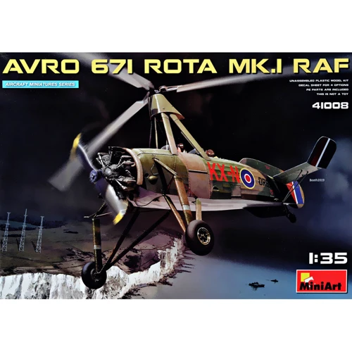 Разведывательный автожир MINIART avro 671 rota mk.1 raf