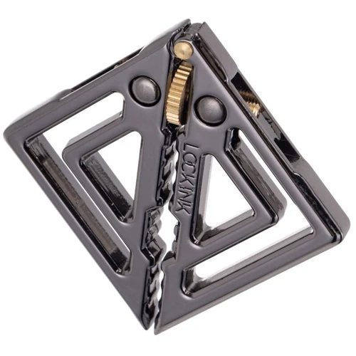 Зажимы для сосков с тяжелой подвеской LOCKINK Adjustable Nipple Clamps with Heavy Pendant - Grey