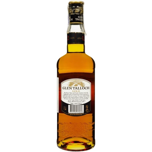 Виски Glen Talloch Gold 12 YO Deluxe Blended Scotch 40% 0.7 л (FSH_8711114472646): Объем, л 0.7