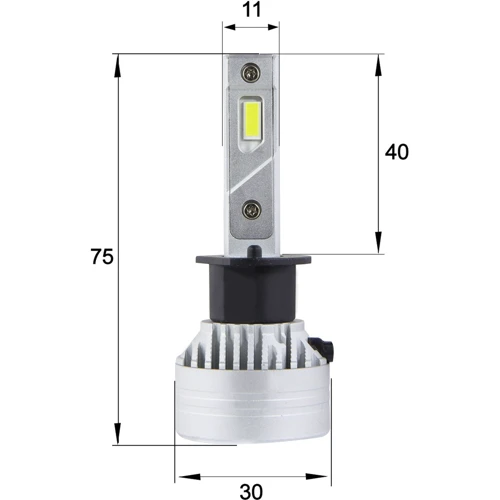 LED лампы Sho-Me F4 H1 40W: Цветовая температура, K 6500