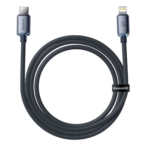 Кабель Baseus Cable USB-C to Lightning Crystal Shine 20W 1.2m Black (CAJY000201): Тип USB-C - Lightning