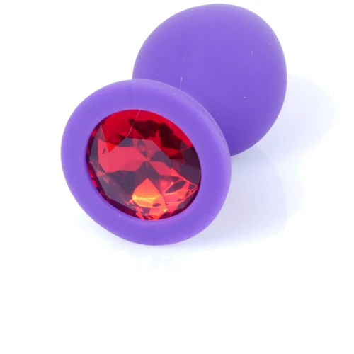Анальная пробка с кристаллом Boss Series Exclusivity Jewellery Silicon Plug M